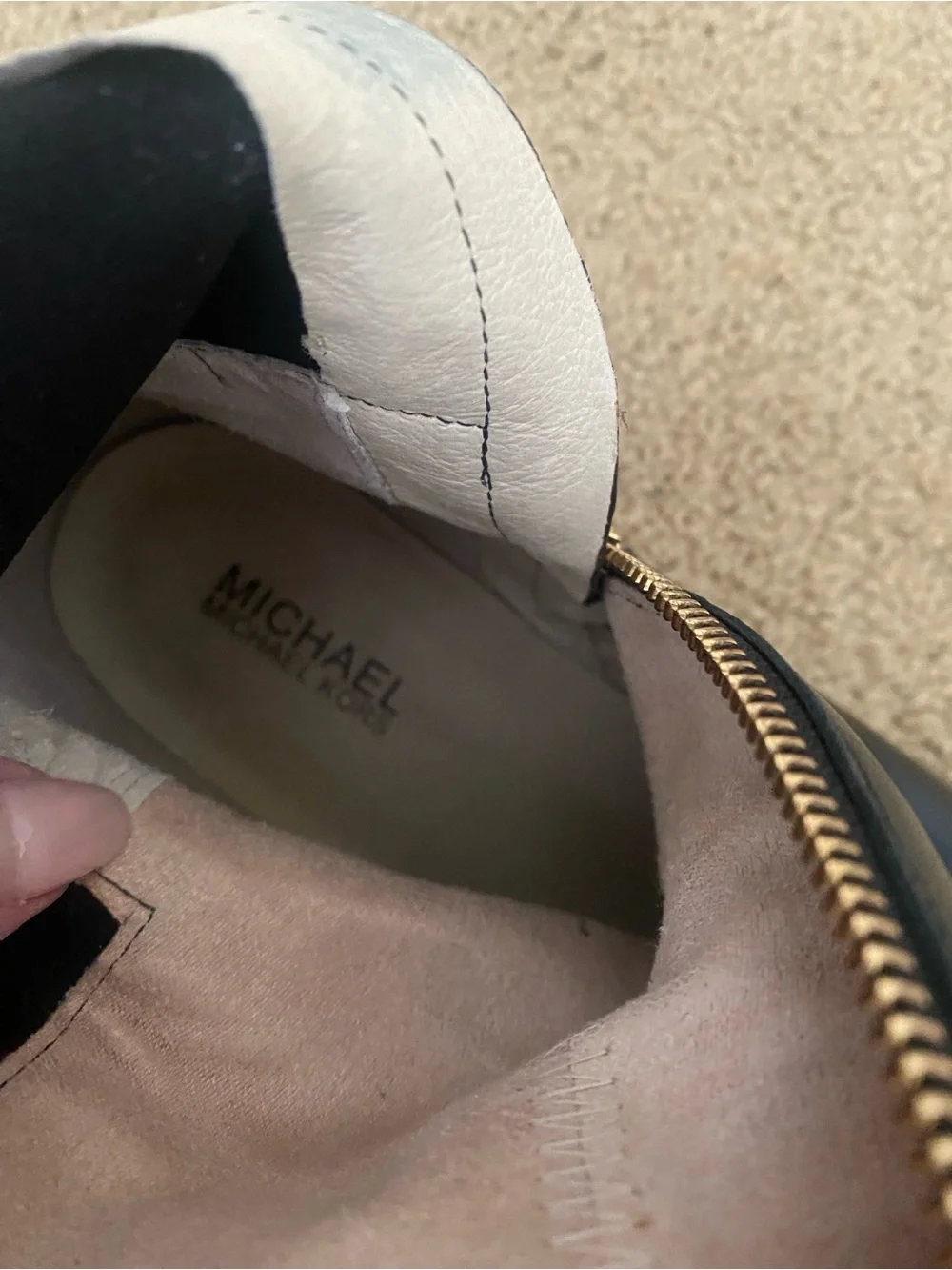 Michael Kors Leather & Stretch Boot